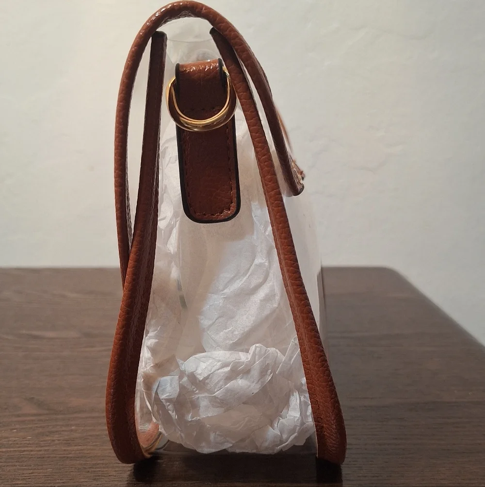Clear Bag Tote Crossbody 6.7" x 9.5" NWOT - Picture 4 of 7